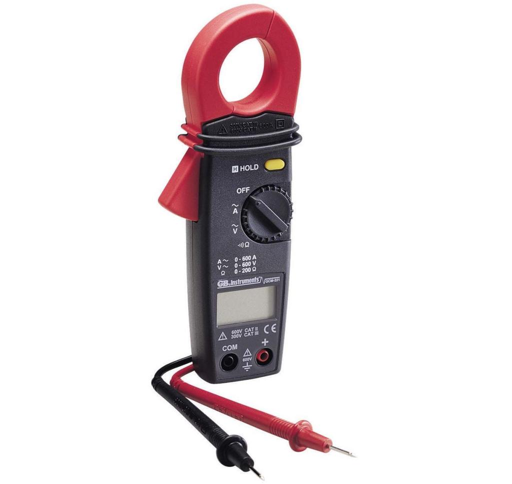 05 A Standard single-phase ac outlet Clamp-On Meter (Optional) 38707-00 The Clamp-On Meter consist of a clamp-on multimeter with the following features: It can measure alternating voltage values of