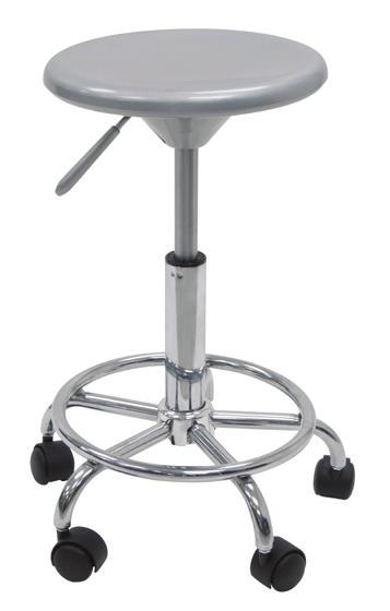 32,5 cm Adjustable Seat Height from 43 55 cm High Five Star Chrome Base with 5 Covered wheels Pneumatic Gas Lift