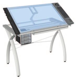70 Solano Table with 107 cm tray Futura Craft Station with 91,5 cm tray L x 6.