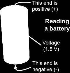 Batteries come in many different kinds even lemons! Reading a battery Batteries come in many sizes and voltages: 1.