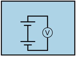 Connect the two batteries in parallel: connect their positive terminals to each other, and connect their negative terminals to each other. Questions a.