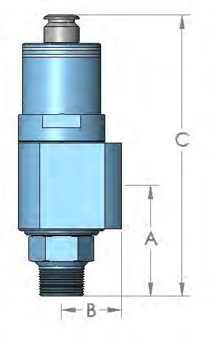 9100 Series Model 20 Dimensions and Weights INLET AND OUTLET CODE INLET AND OUTLET SIZE PRESSURE LIMIT (psi) DIMENSIONS A X B X C (IN.) + 1/16 APPROX. WEIGHT (lbs.