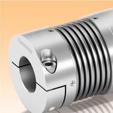 GSF - bellow coupling: introduc on Hubs made in aluminum fully turned and bellow in stainless steel. Suitable for applica ons with high temperatures (> 300 C). High torsional rigidity and low iner a.