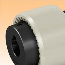 GD - gear coupling: introduc on Hubs made in steel fully turned with standard treatment of phospha ng. Polyamide sleeve. Sta cally balanced. Maintenance and lubrica on free.