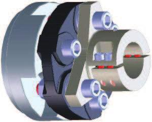HexaFlex BlueLine (flexible propeller shaft couplings) When a rigid propeller shaft is fitted to a ship with fixed shaft bearings, the shaft coupling must be flexible since the engine is mounted on