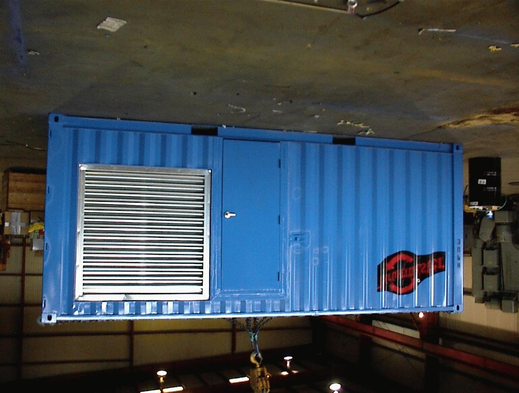 Most often, the HPU enclosure is an modified ISO 20 foot shipping container (Fig. 6).