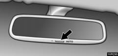 1 Type A 2 Day 3 Night Adjust the mirror so that you can just see the rear of your vehicle in the mirror.