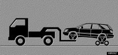 (a) Towing with a wheel lift type truck From front 40R013 40R052 Four wheel drive models Use a towing dolly under the rear wheels. Two wheel drive models Release the parking brake.
