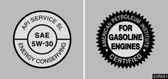 Oil identification marks 62R061 To ensure excellent lubrication performance for your engine, the Toyota Genuine Motor Oil range is available, which has been specifically tested and approved for all