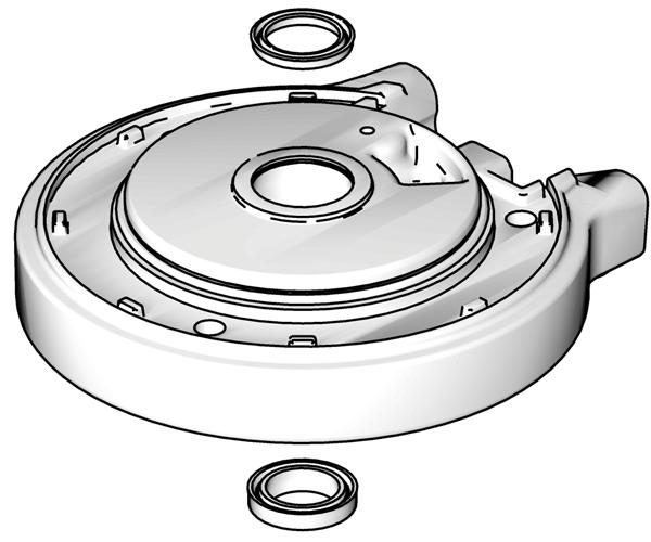 Repair 7. See FIG. 2. Lubricate and install new u-cup seal with flange (43*) in the bottom of the bearing in the bottom cover (). The u-cup must face up and the flange must face down.