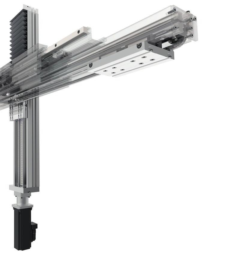 19 Innovative MTKUSE telescopic actuator combined with an MDKUVE-KGT tandem actuator INA telescopic MTKUSE: More free space Telescopic axes offer a significant benefit when compared to standard