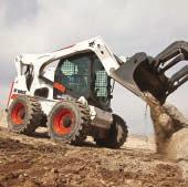 With skid-steer and all-wheel steer loader