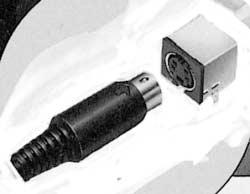 The extremely compact MD miniature circular connector has an outside diameter roughly half that of conventional circular DIN connectors.