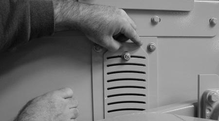 Fine material may cause clogging; opening the air vents will help to prevent that from happening.