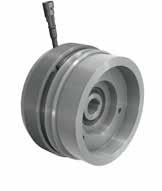 clutches in wet or dry running execution made for main and auxiliary drives.