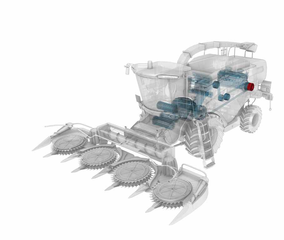 Clutches for self-propelled harvesting vehicles Series 250