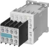 Contactor Relays SIRIUS 3RH1 contactor relays, 4- and 8-pole Options Rated control supply voltages (change of 10th and 11th digit of the ) Rated control supply voltage U s AC operation Contactor type