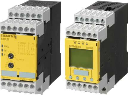 SIRIUS 3TK28 Safety Relays Siemens AG 2014 With special functions Overview Benefits 3TK2810-0 standstill monitors No additional sensors required Signaling of faults with diagnostics display