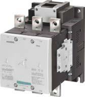 Power Contactors for Switching Motors Selection and ordering data UC operation (50 Hz up to 60 Hz, DC) Withdrawable coils with integrated coil switch (varistor) Auxiliary and control conductors: