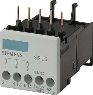Power Contactors for Switching Motors Accessories for 3RT1 Contactors General data Siemens AG 2014 3 EMC suppression module, three-phase (size S00) Dispensing with fine graduations There is no need