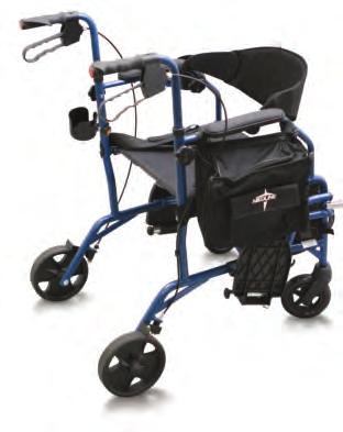 Translator Combination Transport Chair and Rollator WheelChaiRs Transport Flip it to convert it!
