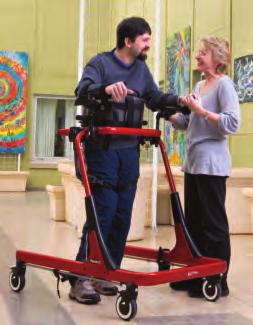 Gait Pacer Prompts mount anywhere; no tools required Simple two-handed height adjusts in 1" increments Innovative casters with separate swivel lock, brake, variable drag and one-way ratchet control