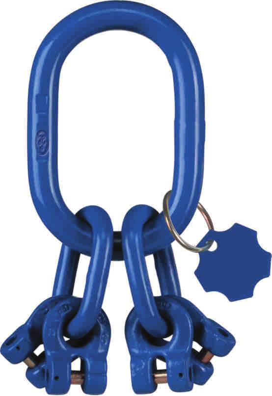 Suspension Components The Fixed Size Master Link Assembly TWN 1810/4 Type TAA4 for 3/4- leg chain slings is automatically determined to the