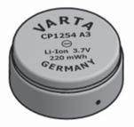 Data Sheet CP 1254 A3 (CoinPower ) 1 Type Designation... Type Number... Cell Code... System... UL Recognition... Nominal Voltage [V]... Typical Capacity C [mah]... Nominal Capacity C [mah].