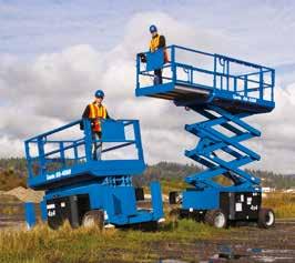 Competitive lift speed and large platforms maximize efficiency with the handling and capacity to get to the jobsite and finish working faster.
