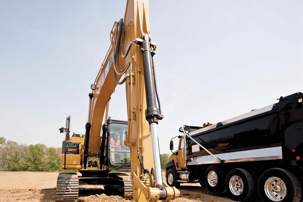 Hydraulics Power to move your material with speed and precision A Powerful, Efficient Design When it comes to moving material quickly and efficiently, you need hydraulic horsepower the type of