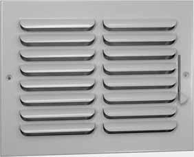 Sidewall Registers & Grilles 301M Available Sizes (in.