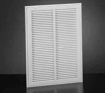 Sidewall Registers & Grilles 672 Return Air Grille All-steel construction 1/2" spaced fins set at 40 degrees Exceptional free area 5/16" Margin Turnback 672 Available Sizes (in.