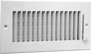Sidewall Registers & Grilles 681M Available Sizes (in.