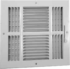 2-way, 3-way and 4-way airflow patterns Sidewall Registers & Grilles 682M Available Sizes (in.
