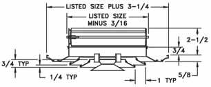 ) 16 18 20 6 X 14 X 16 X 1 20 X Only available in sizes shown Note: SDD in size 20" x 20" is furnished with two separate dampers and operators.