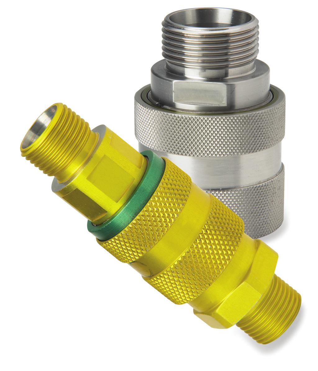 f Aeroquip Series 1965 & 2055 Low Profile Push-Pull Quick Disconnect Couplings Speeds