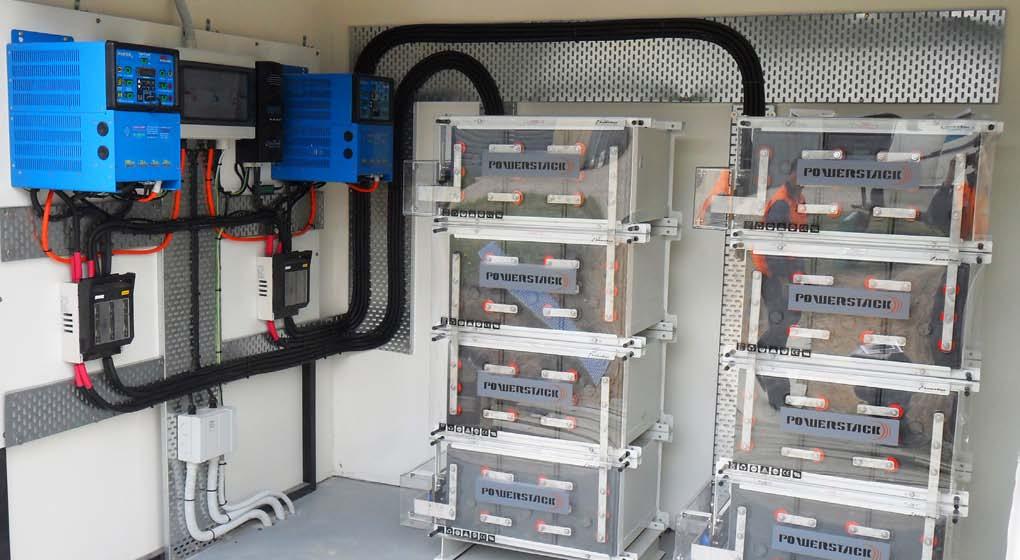 Applications Applications Off-Grid System In most off-grid applications, solar power will be harnessed as DC power and stored into a battery bank to support the power demands.