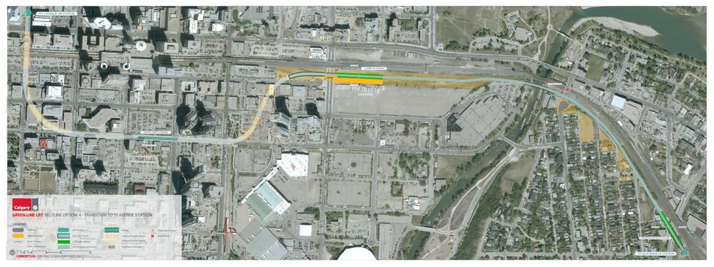 Green Line LRT: Beltline Recommendation Frequently Asked Questions June 2017 Quick Facts Administration has evaluated several alignment options that would connect the Green Line in the Beltline to