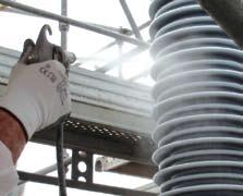 A trained and experienced coating team is sent to the de-energized substation.