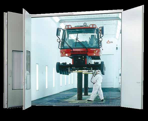 Success by Experience For more than 25 years, WOLF spray booths for commercial vehicles and engine building have been a term for highest quality and modern technology.