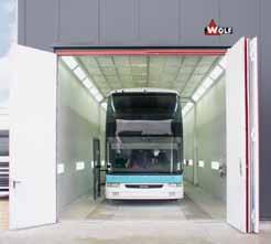 paintwork of buses, WOLF combi-booths in