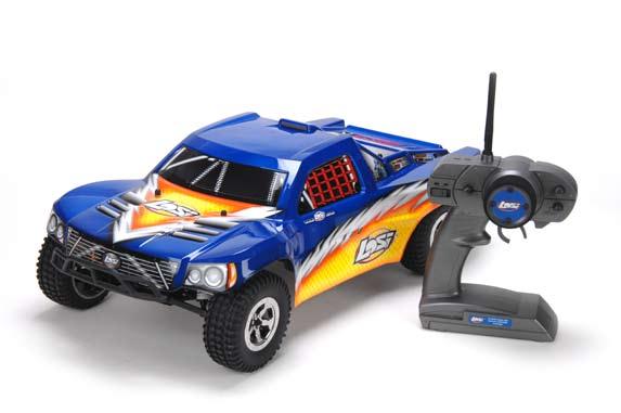 1/10-SCALE ELECTRIC SHORT COURSE TRUCK LOSB0105 1/10 STRIKE Short Course Truck RTR LOSB0105BD 1/10 STRIKE Short Course Truck Bind-N-Drive CONNECT - REGISTER - WIN Register your product online so we