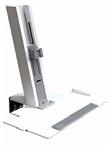 with gray trim to match QuickStand into any working environment PLATFORM The height adjustable platform is available in