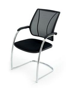 Diffrient Occasional is a stackable multipurpose chair that is suitable for a variety of office and group settings.