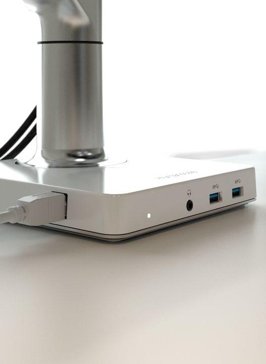 M/Connect The M/Connect USB 3.0, dual-video docking station is a unique innovation that merges ergonomics and technology.