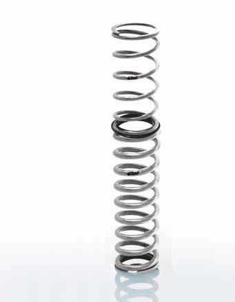 squat, and dive of the vehicle during cornering, acceleration and braking. For optimum balance, Eibach has developed the ERS double-spring system.