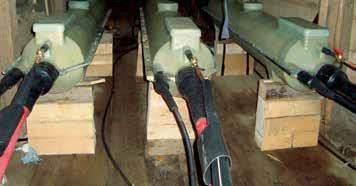 Straight through or Oil-stop joints for new installations or repair works on LPOF cables or gas pressure cables.