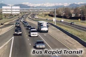 In addition to commuter rail, 18 miles of BRT/HOV lanes are proposed in the median of US 36 between I-25 and the Table Mesa park-n-ride in Boulder.