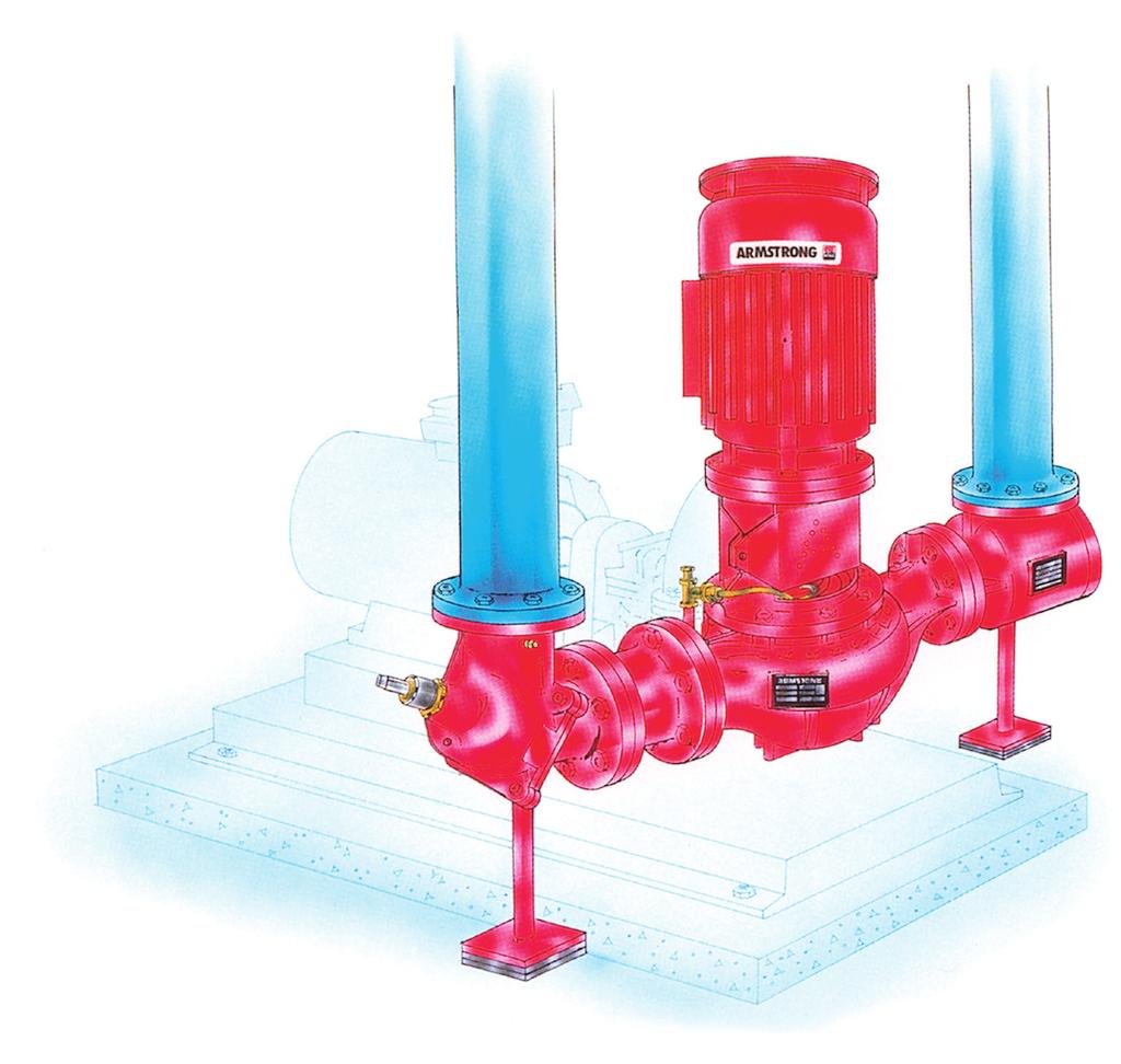 Series 00 Best commercial hvac pump design available since 99 Life cycle value at every turn: Installation Vertical In-Line pumps, being integral components of the pipework, eliminate need for