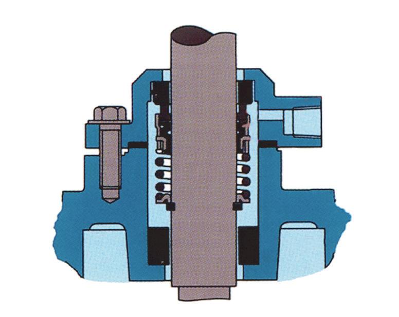 Sealing arrangements Armstrong series 00 split coupled Vertical In-Line pumps are available with two mechanical seal arrangements.